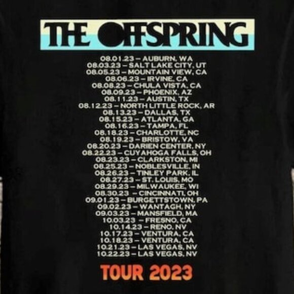 The Offspring Sum 41 2024 Tour Shirt 2 Sided Punk Rock Band Fan Gift T-Shirt 05 - Picture 3 of 6